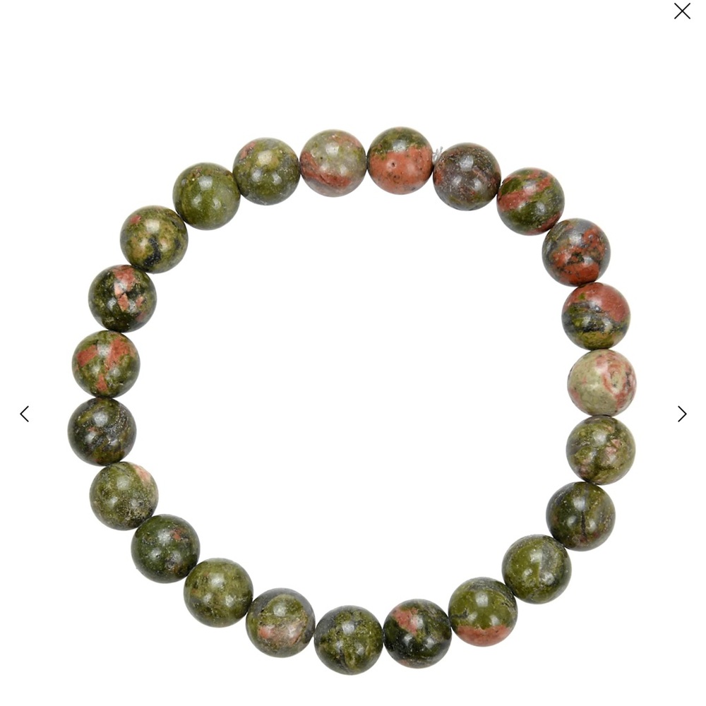 Unakite Beaded Bracelet